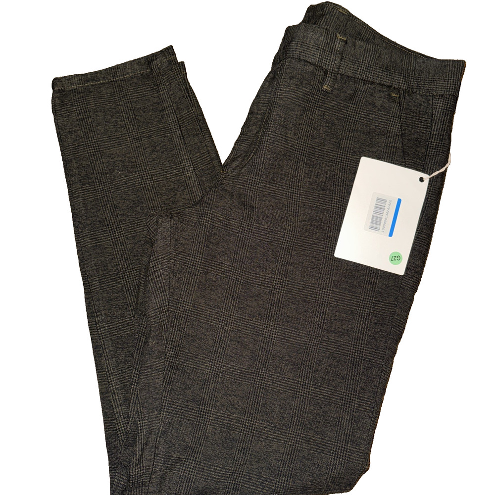 NEW SSEINSE Exclusive Men's SZ 50 Italy/36 US Pants 70s Plaid Trousers Slim